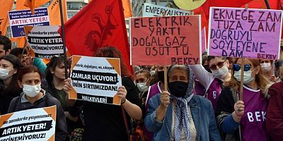 İzmir’de zamlar protesto edildi