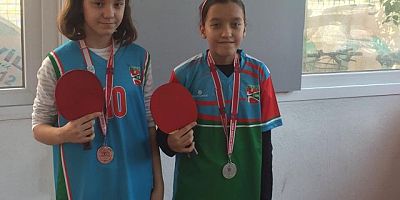 Bostanlıspor’un ikizleri Masa Tenisinde şampiyon oldu… 
