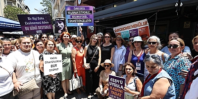 Konak’ta kadınlar şiddete ve kadın cinayetlerine ‘hayır’ dedi